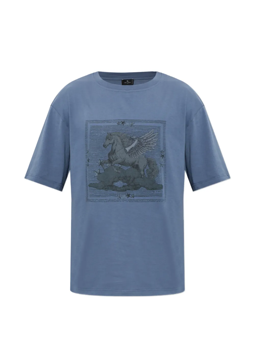 ETRO Pegasus-print T-shirt - Blu