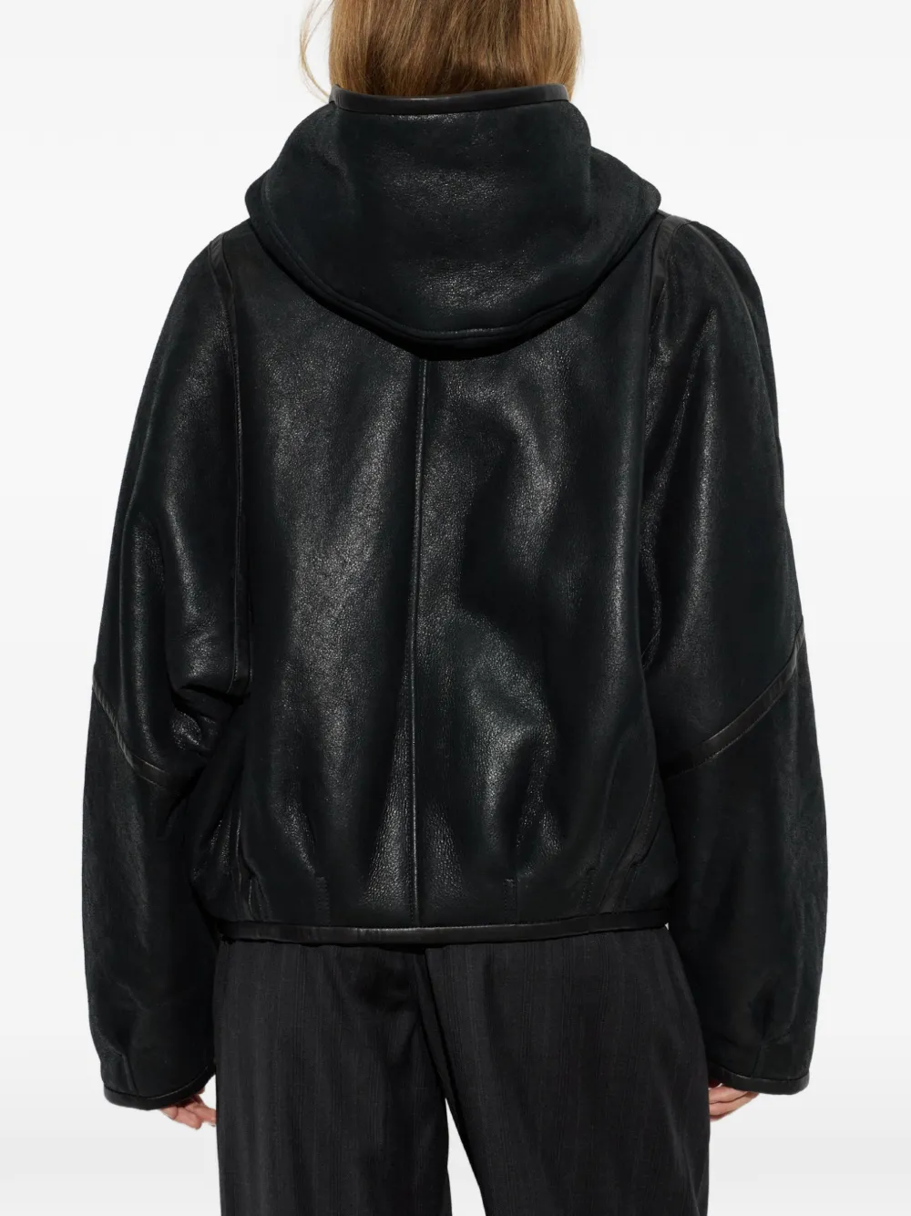ISABEL MARANT Amiel hooded toggle-fastening jacket Zwart