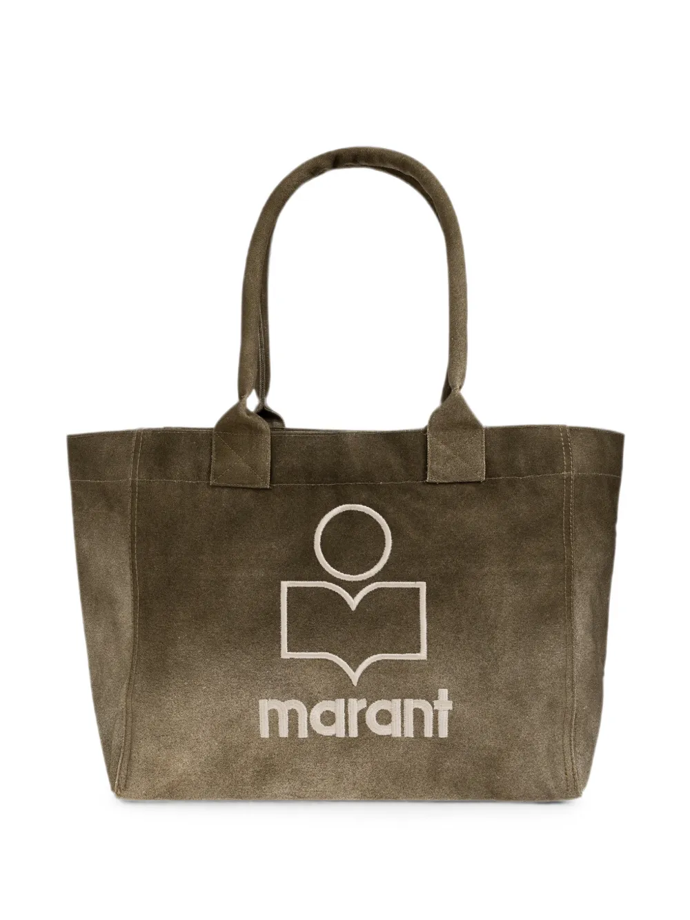 Isabel Marant Yenky Logo-embroidered Tote Bag In Green