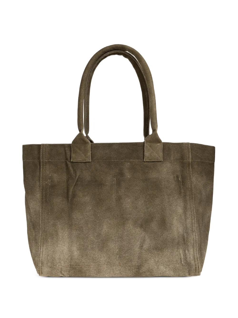 ISABEL MARANT Yenky shopper met geborduurd logo Groen