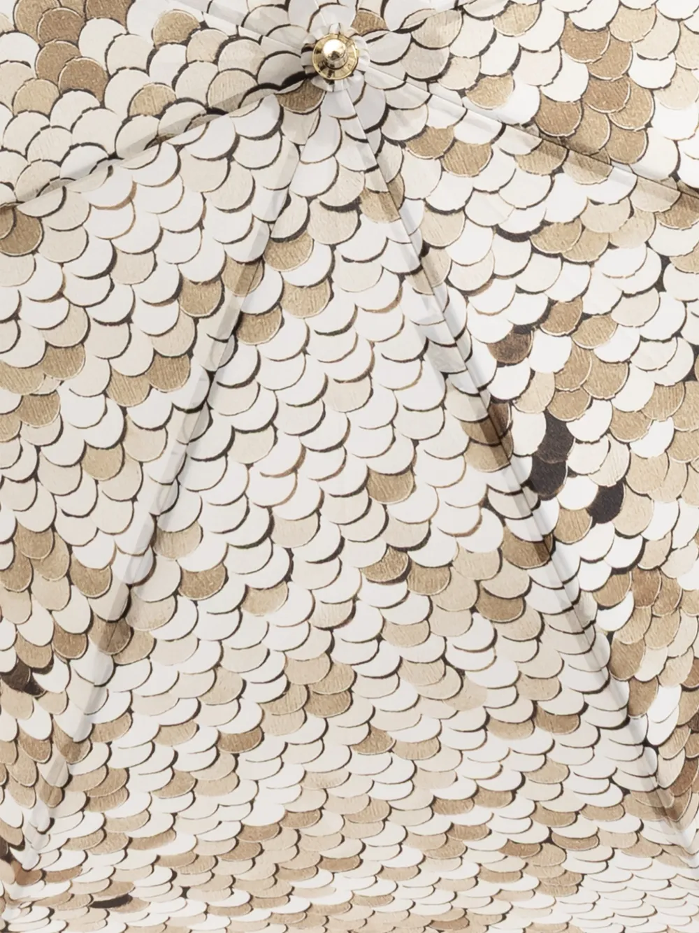 Moschino Paraplu met pailletten Beige