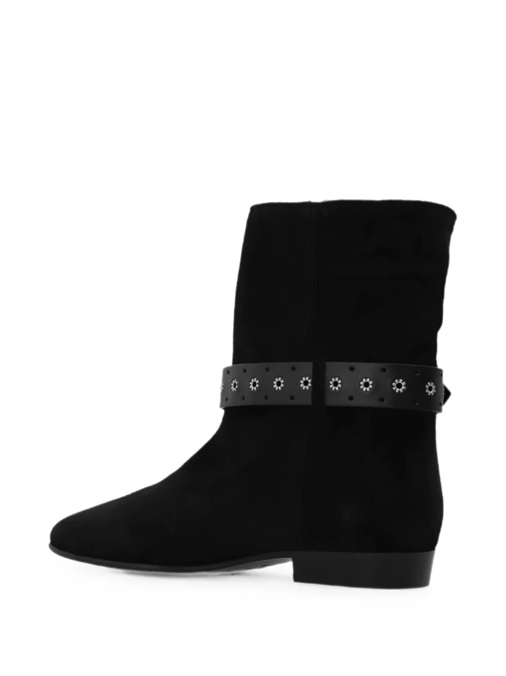 ISABEL MARANT Reena eyelet-embellished ankle boots Zwart