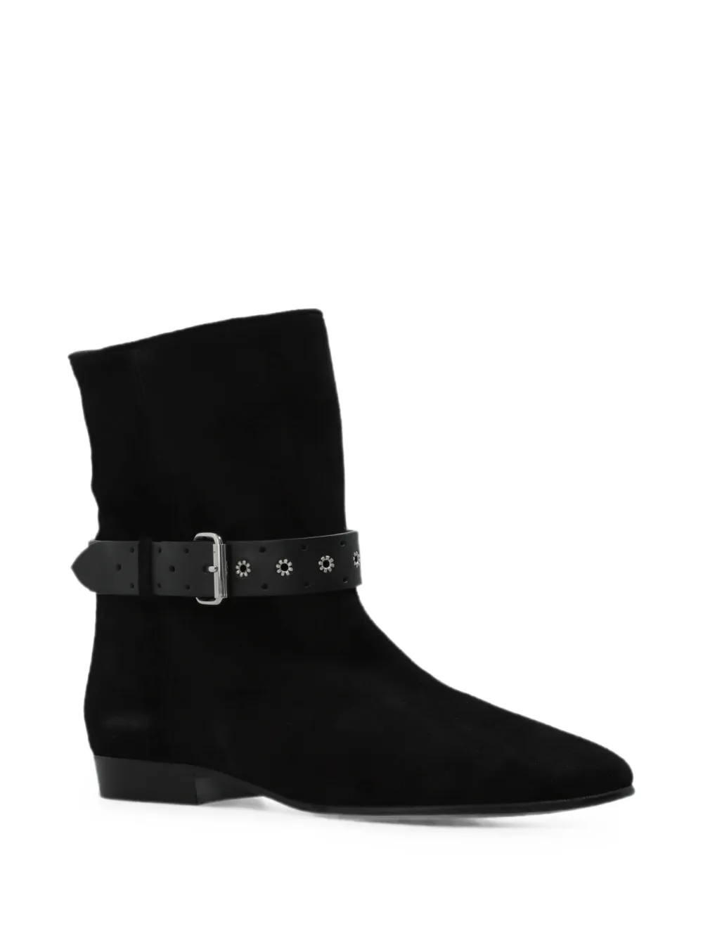 ISABEL MARANT Reena eyelet-embellished ankle boots Zwart