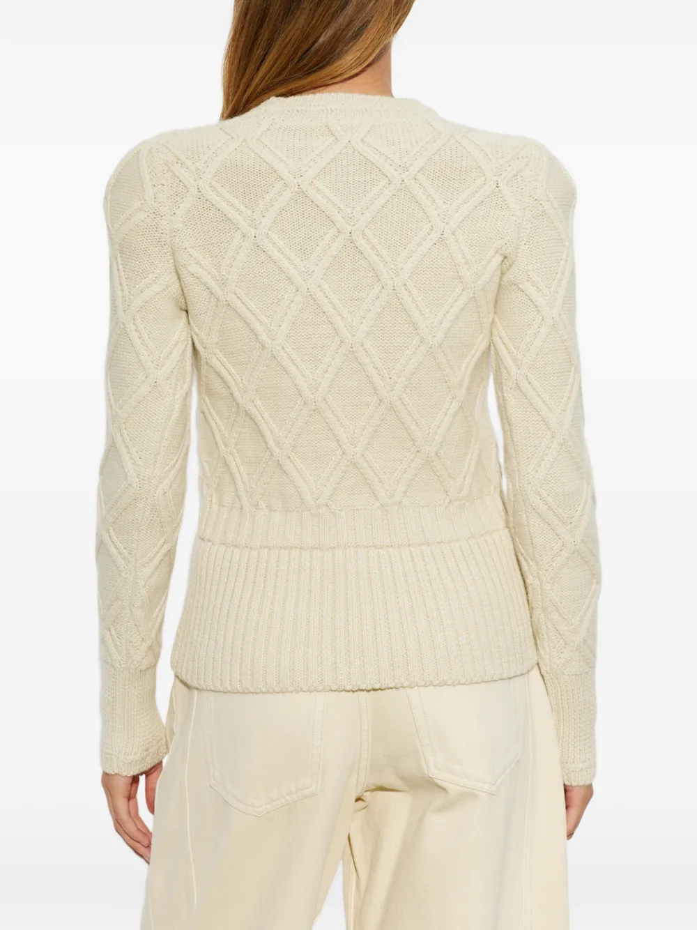 ISABEL MARANT Holly gebreid met diamant Beige