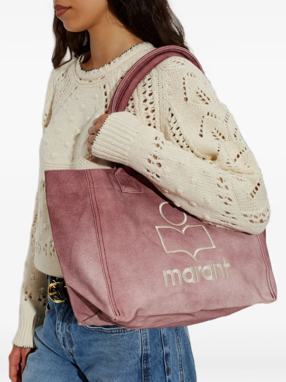 ISABEL MARANT Yenky kleine shopper Roze