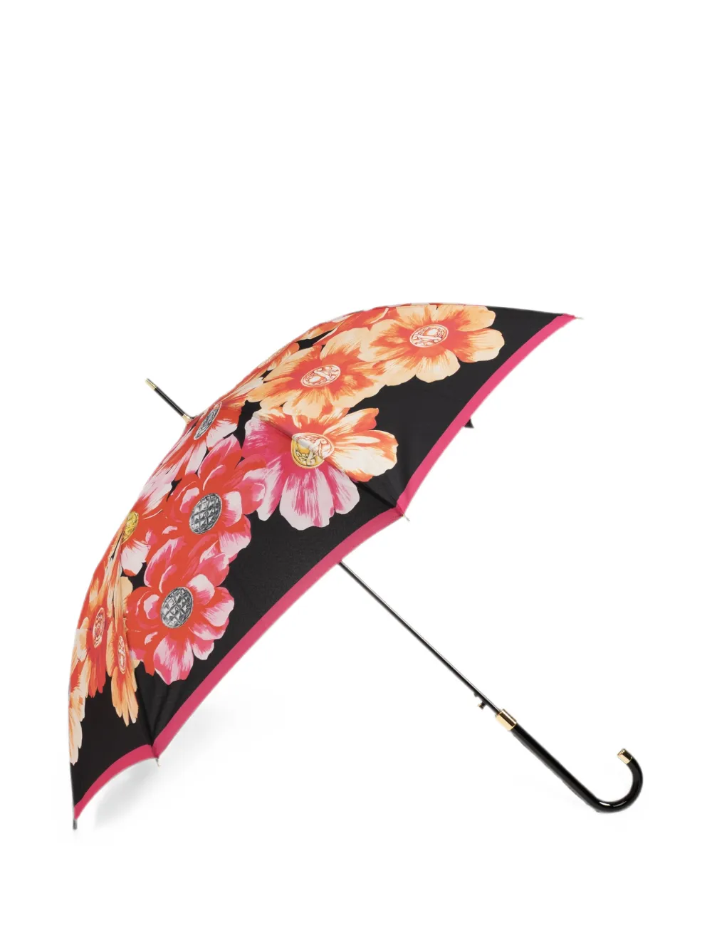 Moschino Paraplu met bloemenpatroon Oranje