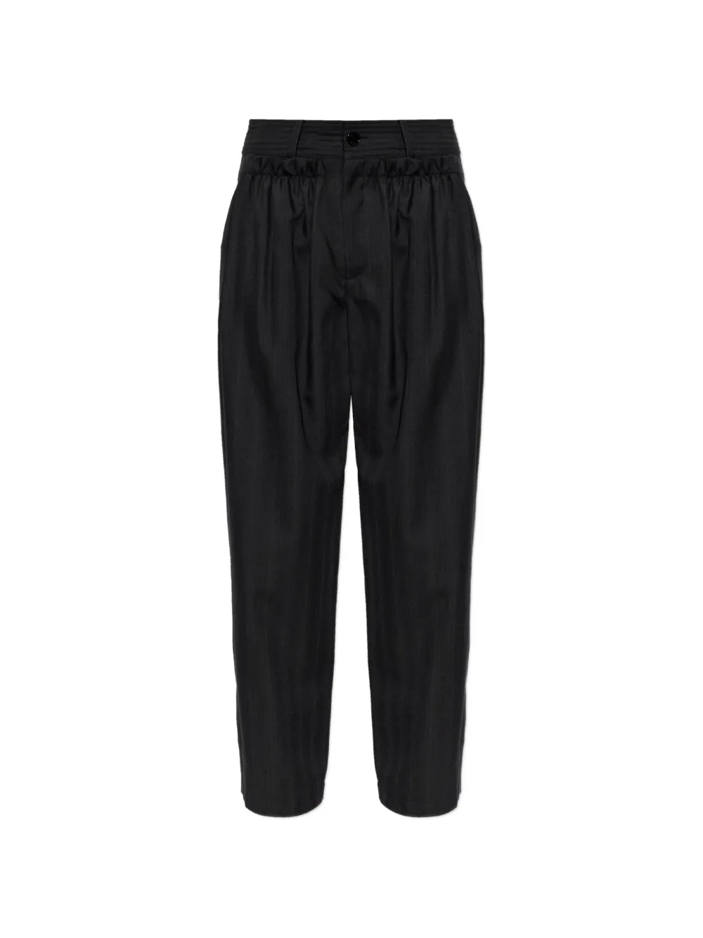 ISABEL MARANT Mayera pinstripe wool trousers - Black
