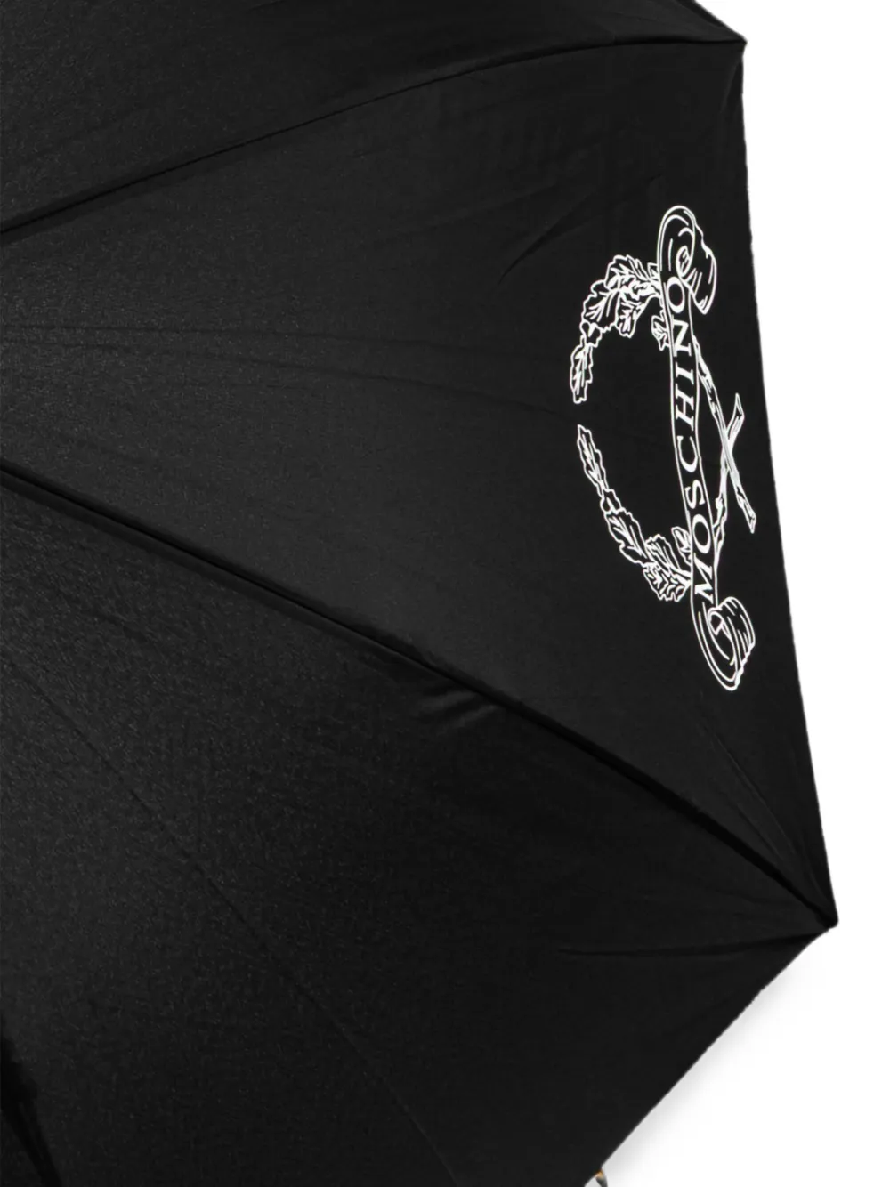 Moschino Paraplu met logoprint Zwart