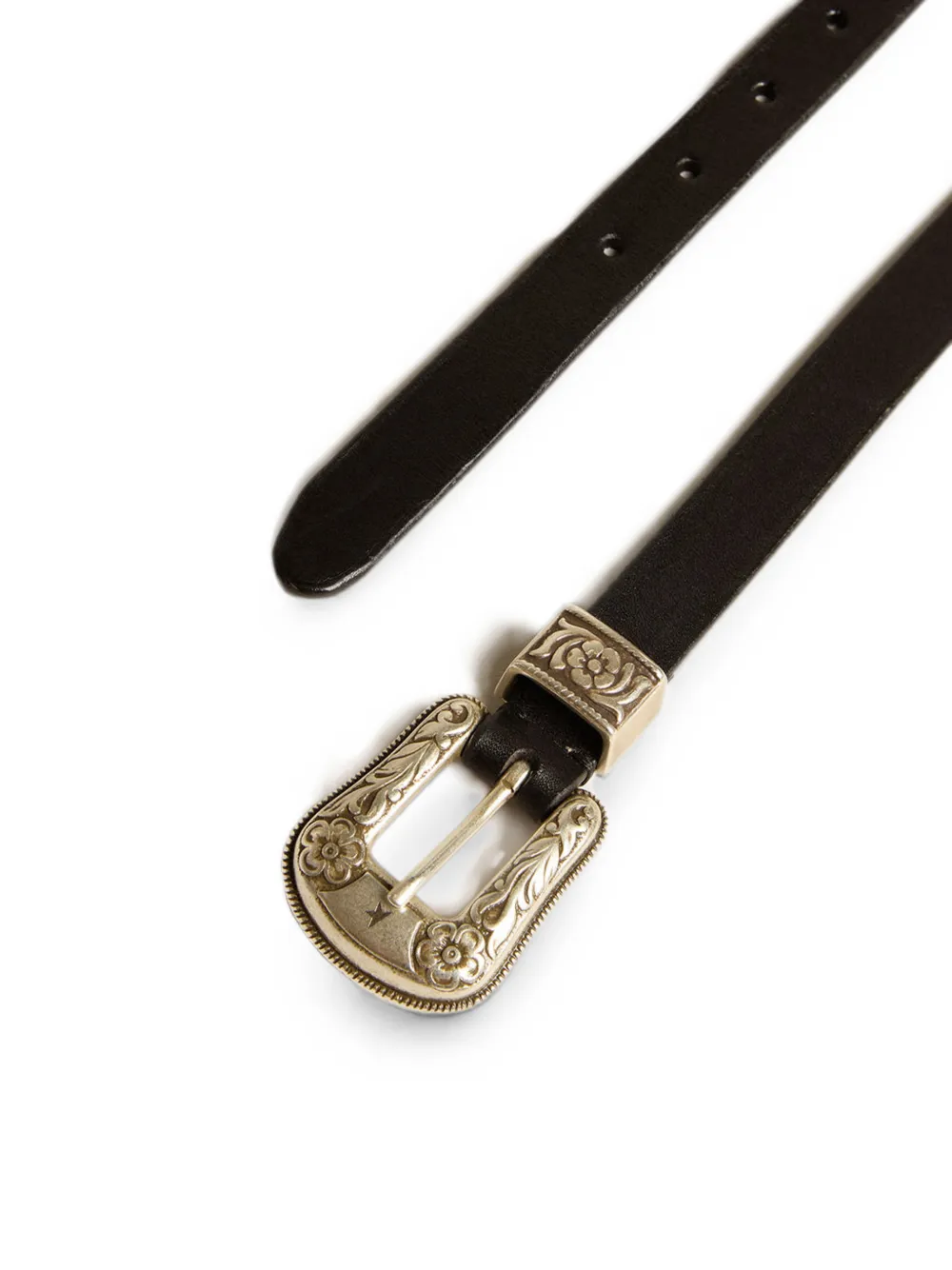 Golden Goose Leren riem Zwart