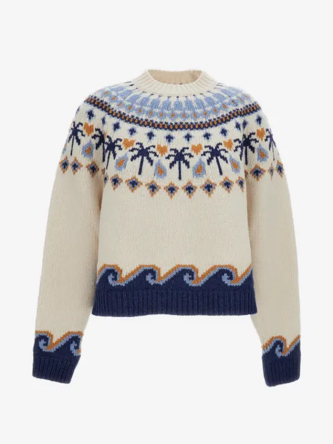 Alanui jacquard-knit sweater