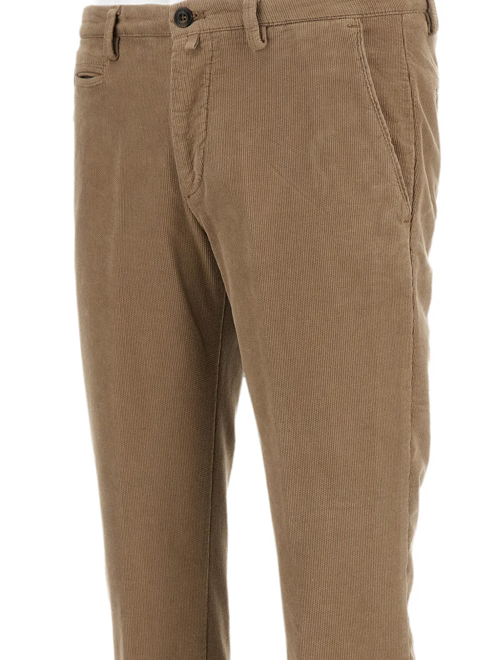 Briglia 1949 Ribfluwelen broek met toelopende pijpen Bruin
