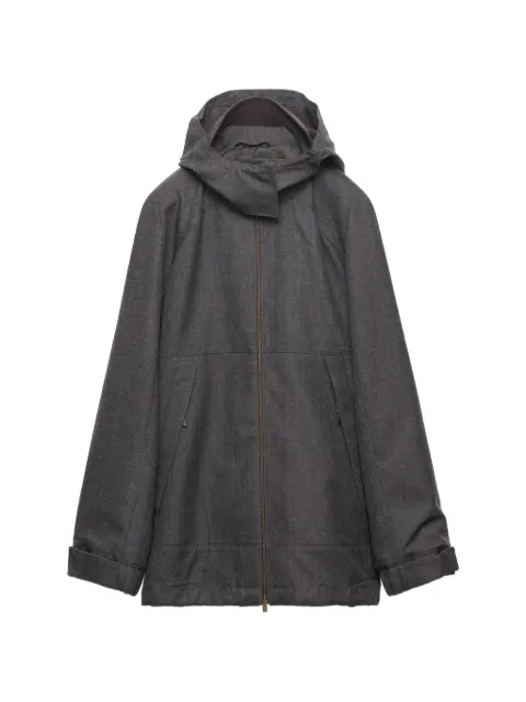 Prada mélange hopsack wool jacket