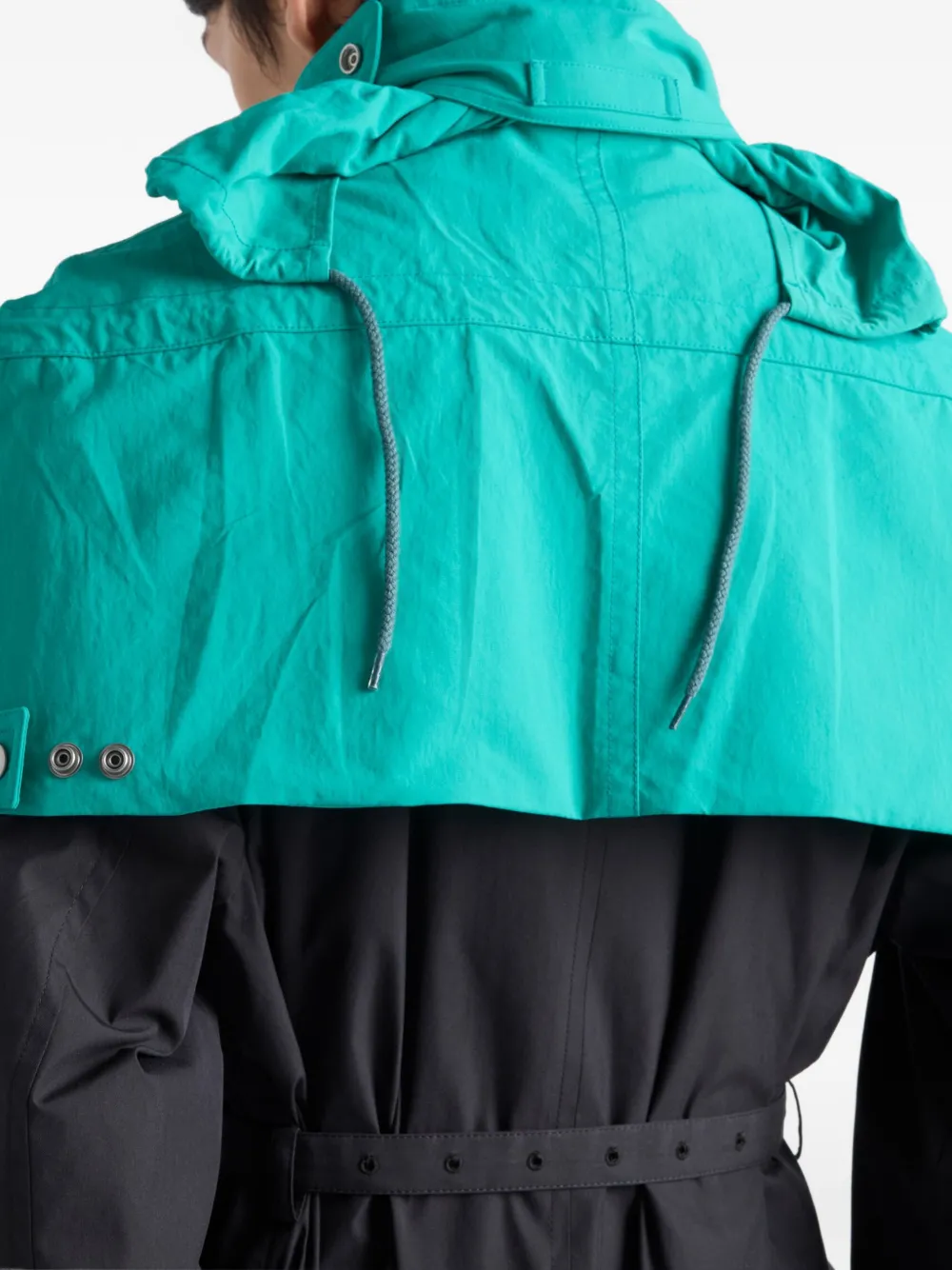 Prada Technisch stoffen capelet Blauw