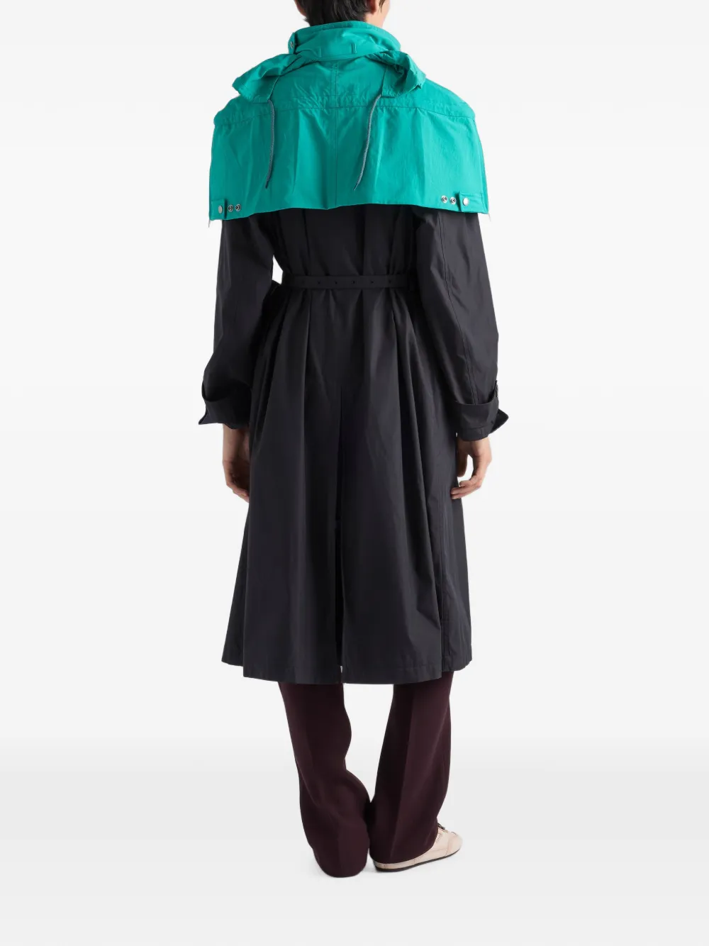 Prada Technisch stoffen capelet Blauw