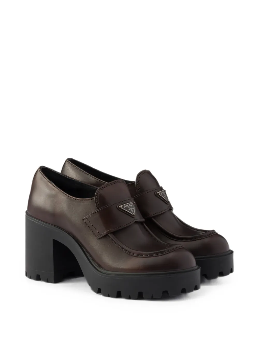 Prada leather loafers Bruin