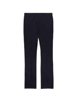 パンツ PRADA virgin wool stripe slacks BLK 56 Prada（プラダ）メンズ パンツ - FARFETCH