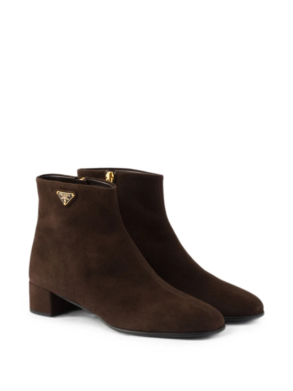 Prada suede booties Bruin