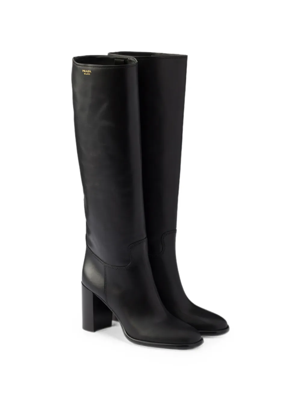 Prada Leren laarzen Zwart