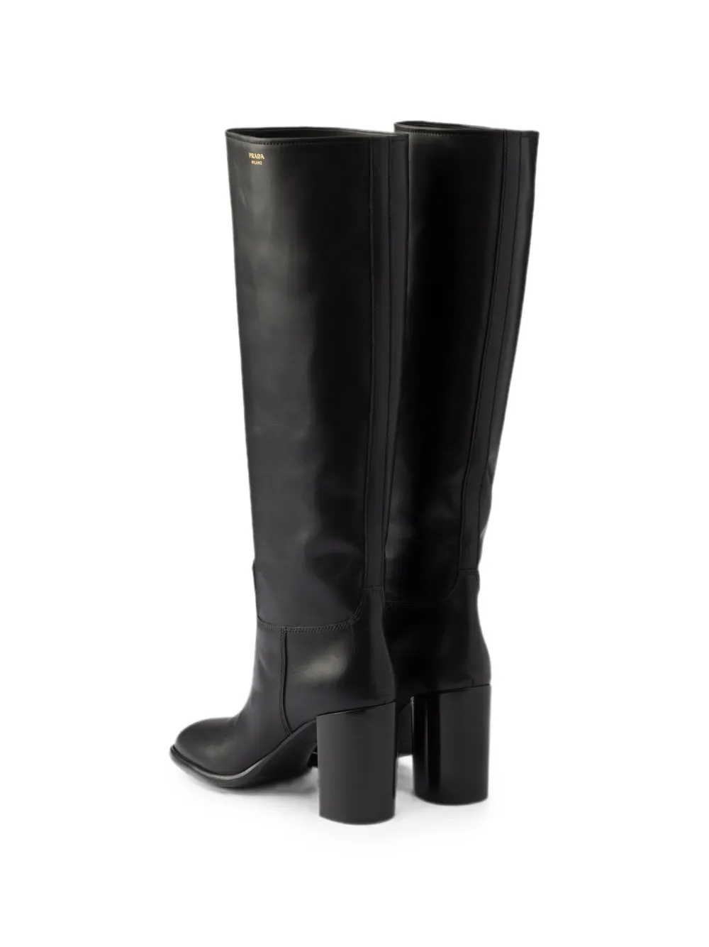 Prada Leren laarzen Zwart