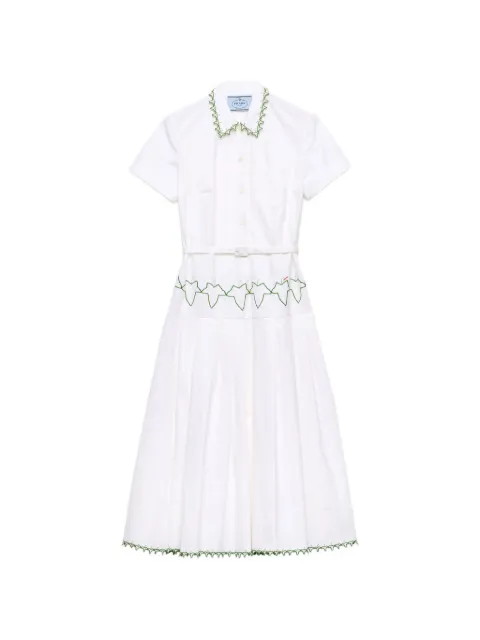 Prada embroidered old reps cloth dress