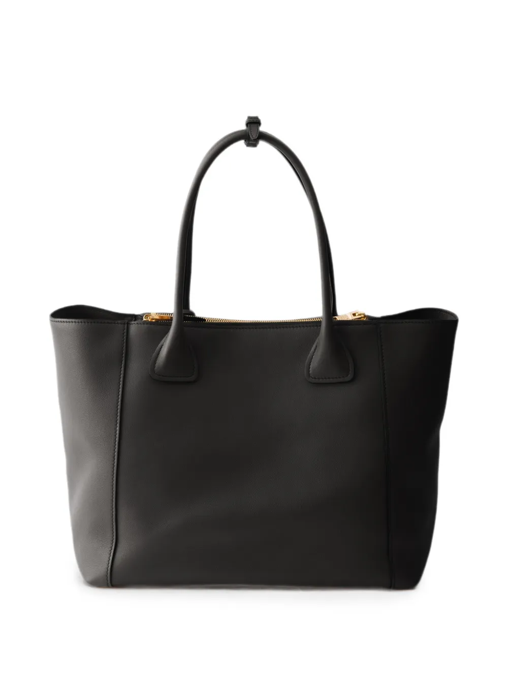 Prada Leren shopper Zwart