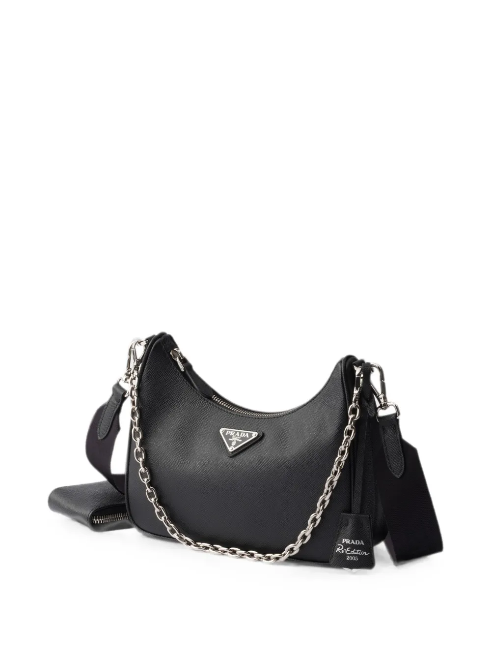 Prada Re-Edition 2005 Saffiano leren tas Zwart