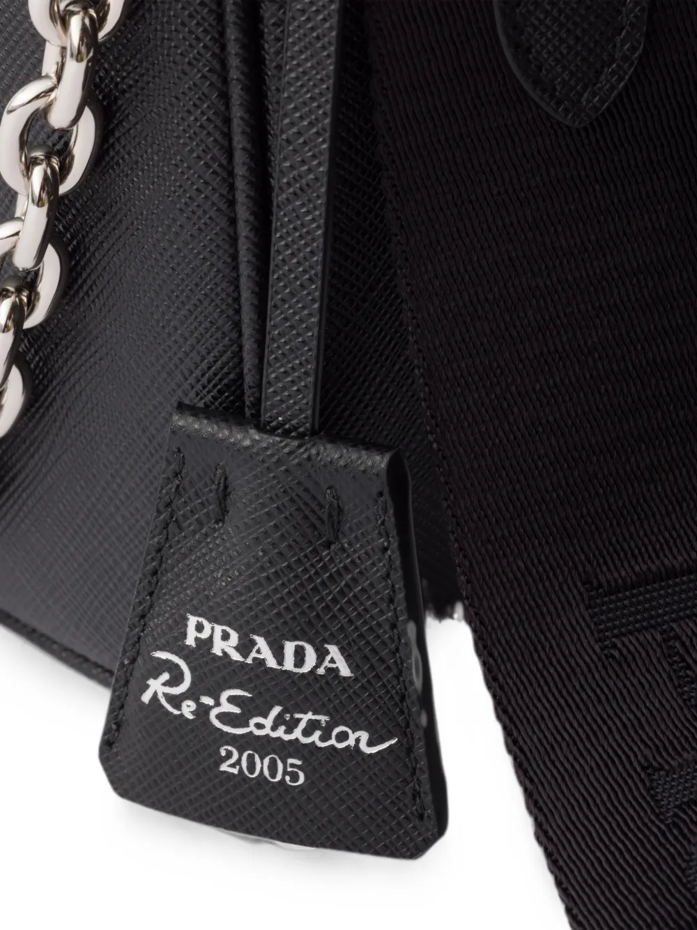 Prada Re-Edition 2005 Saffiano leren tas Zwart