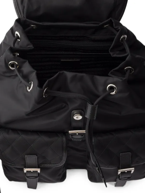 Prada Re-Nylon キルティング バックパック M | ブラック | FARFETCH JP