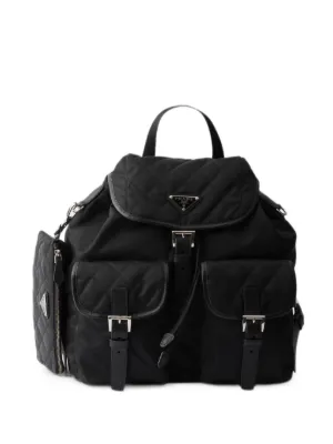 Prada Explore Medium Nappa Leather Backpack | Black | FARFETCH