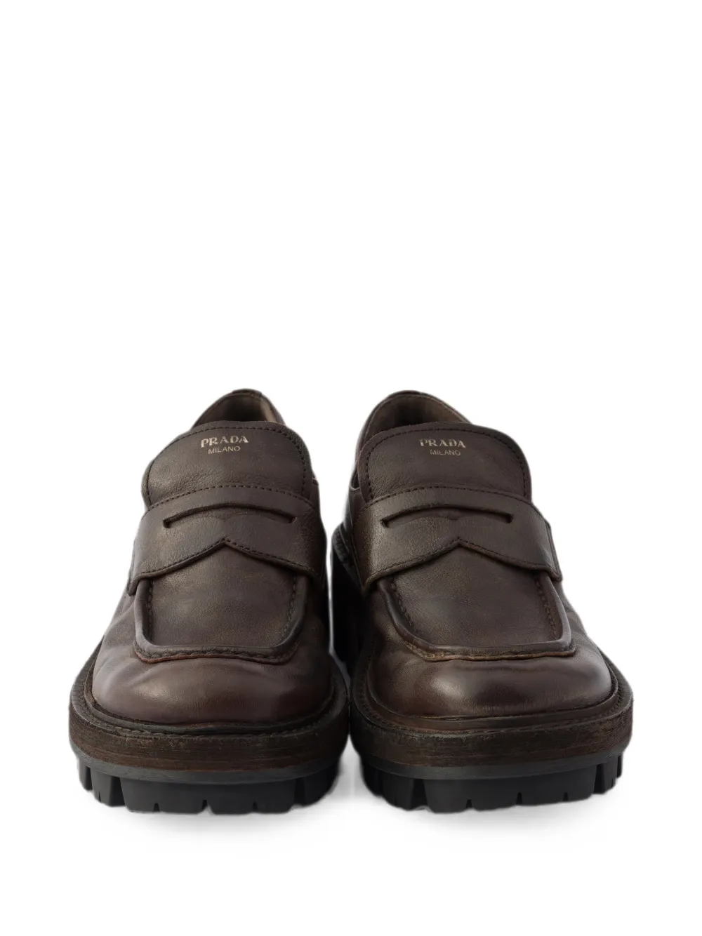 Prada leather loafers Bruin
