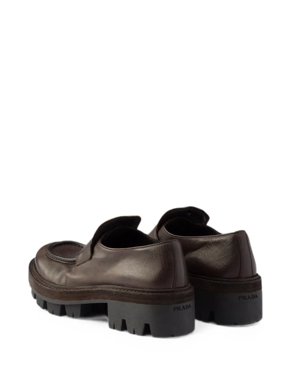 Prada leather loafers Bruin