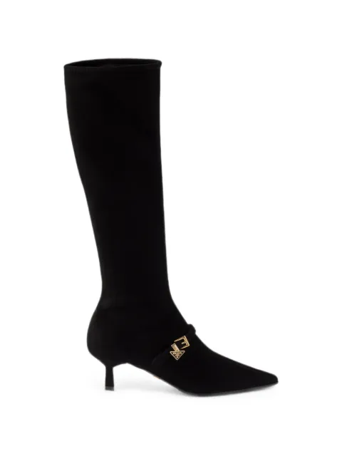Prada stretch suede boots