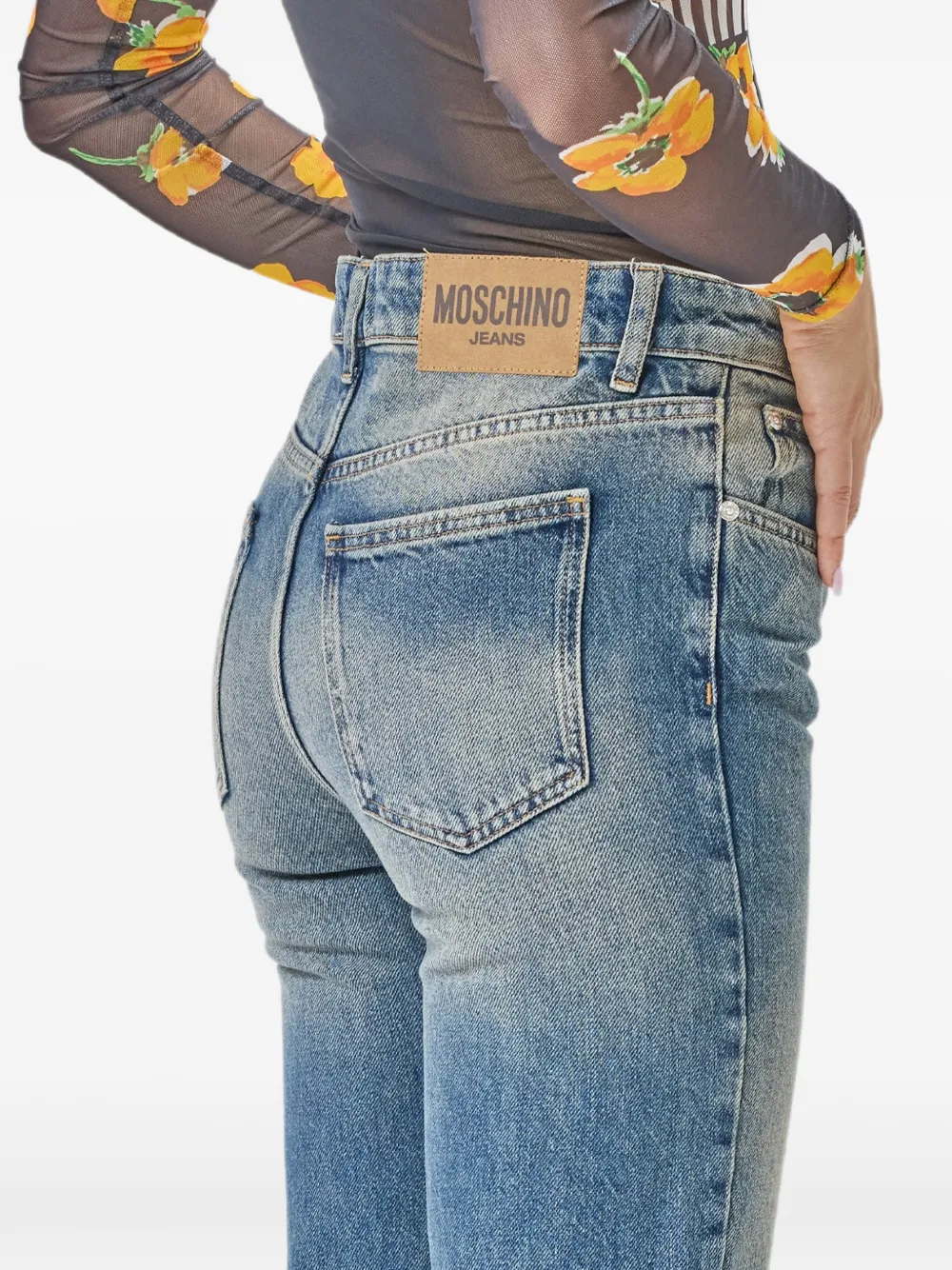 MOSCHINO JEANS Bootcut jeans Blauw