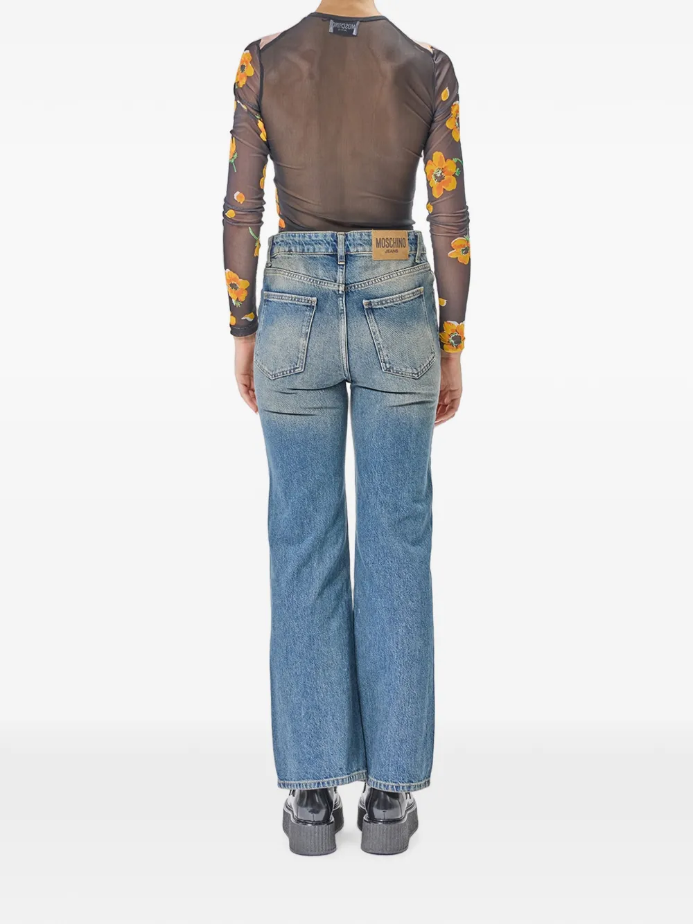 MOSCHINO JEANS Bootcut jeans Blauw