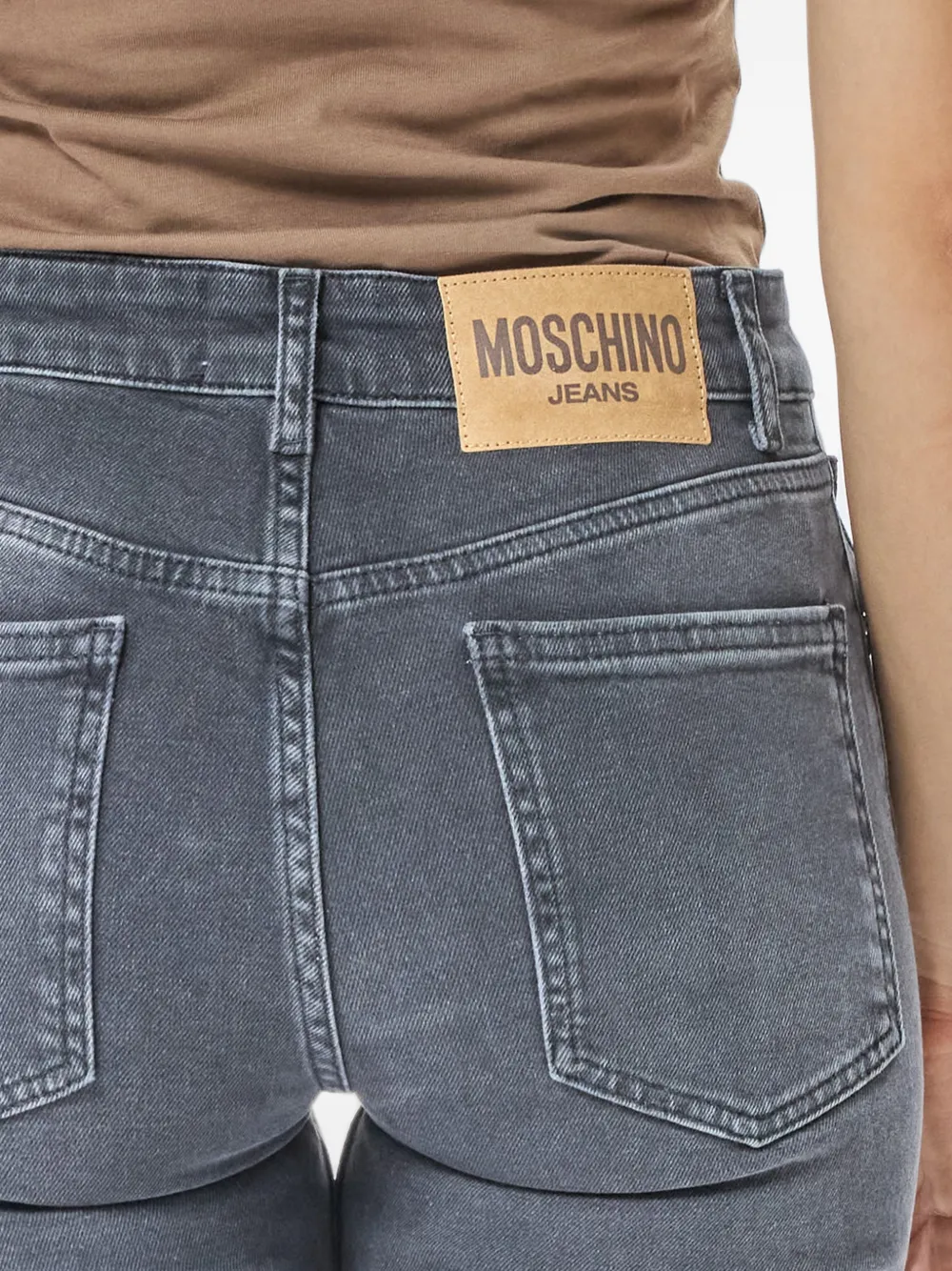 MOSCHINO JEANS Low waist flared jeans Grijs