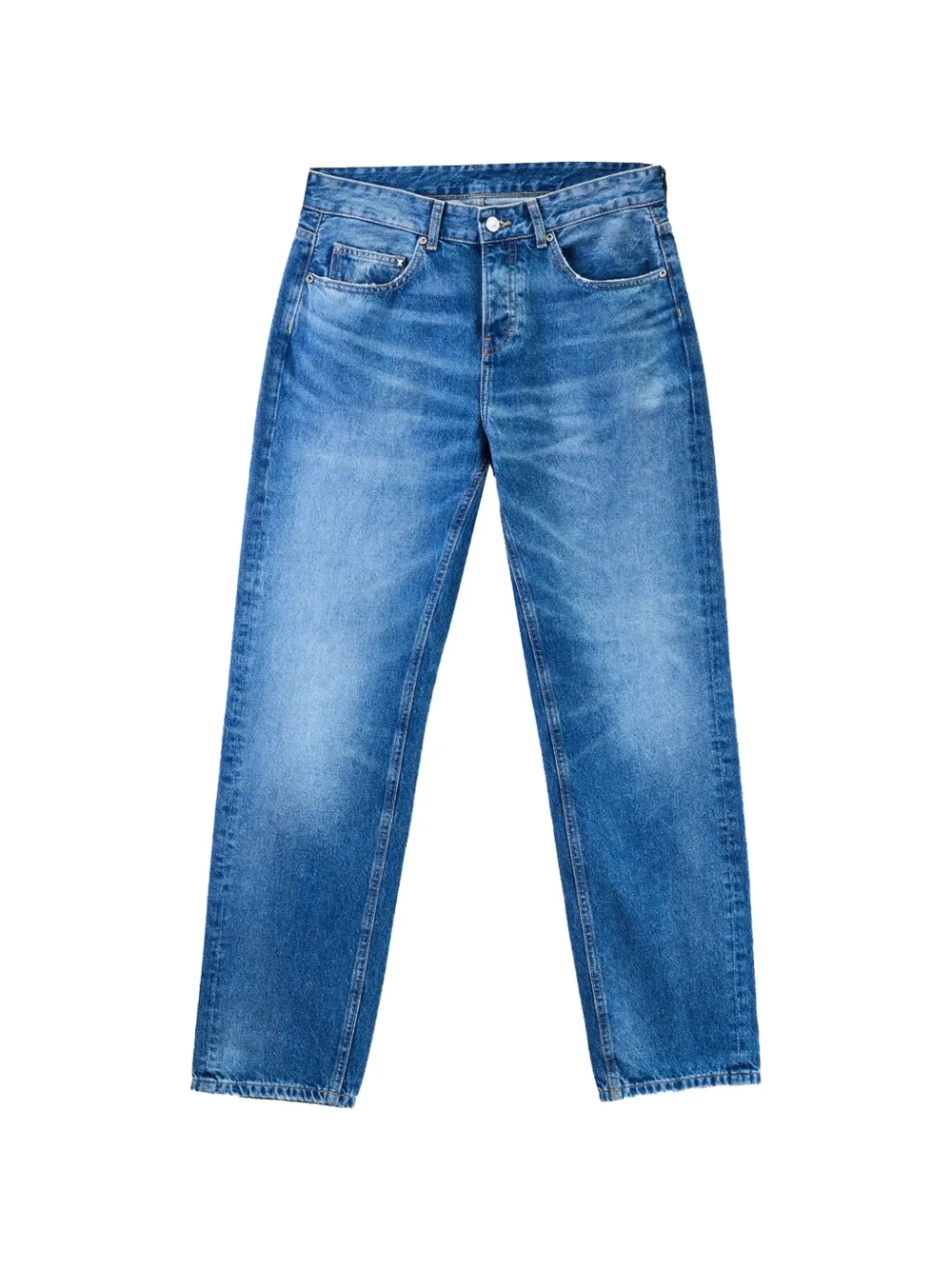 Karl Lagerfeld Jeans dritti con applicazione logo - Blu