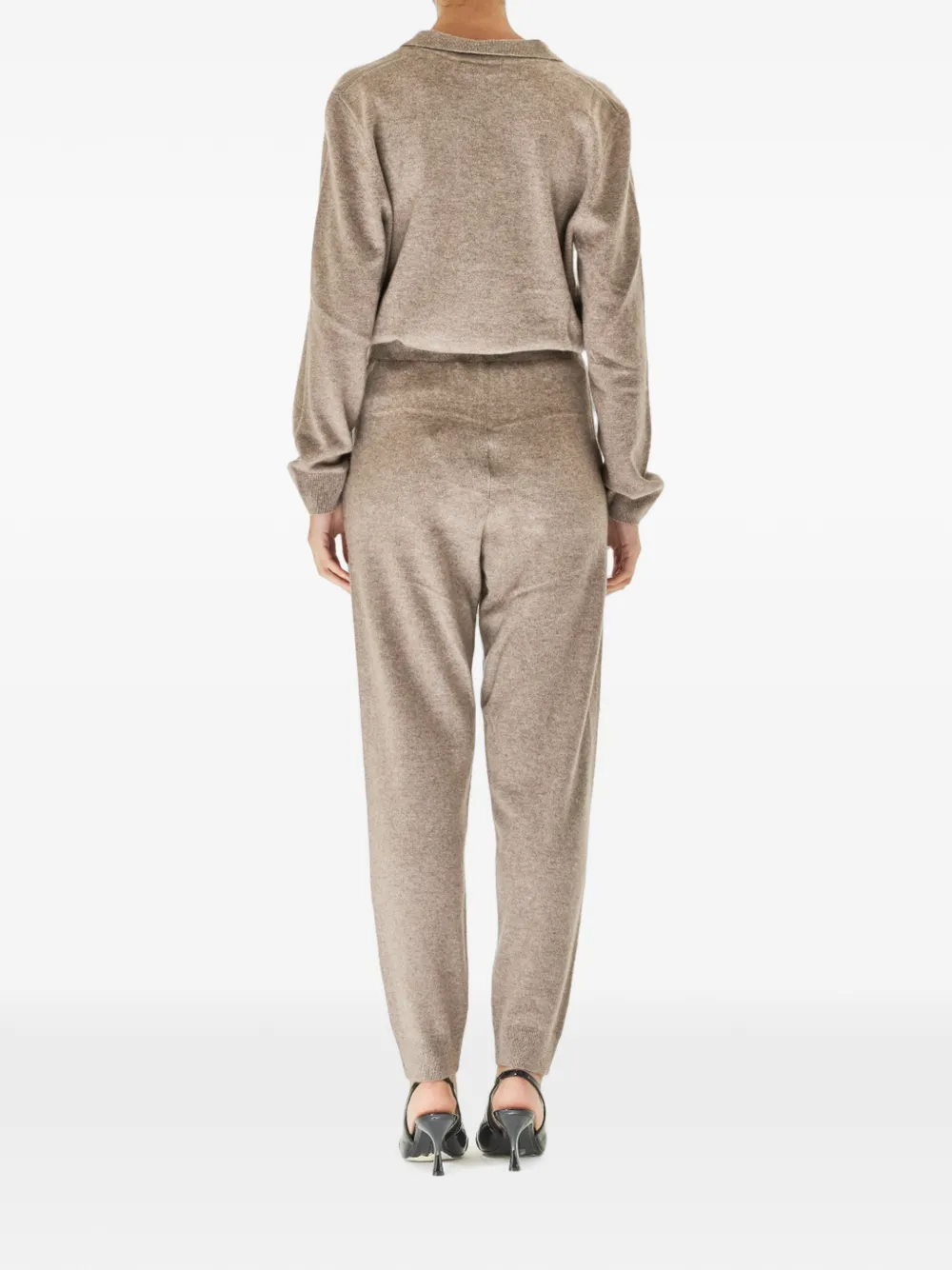 Karl Lagerfeld Trainingsbroek met geborduurd logo Beige