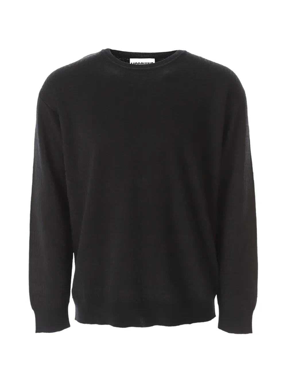 Moschino logo-pattern wool sweater