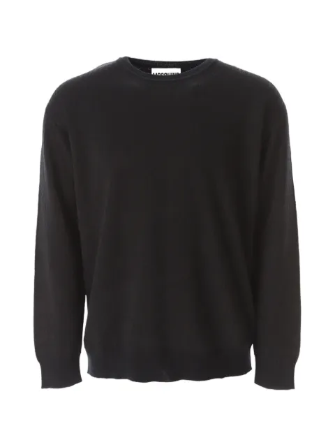 Moschino logo-pattern wool sweater