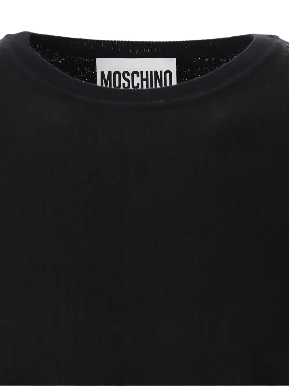 Moschino Wollen trui met logopatroon Grijs