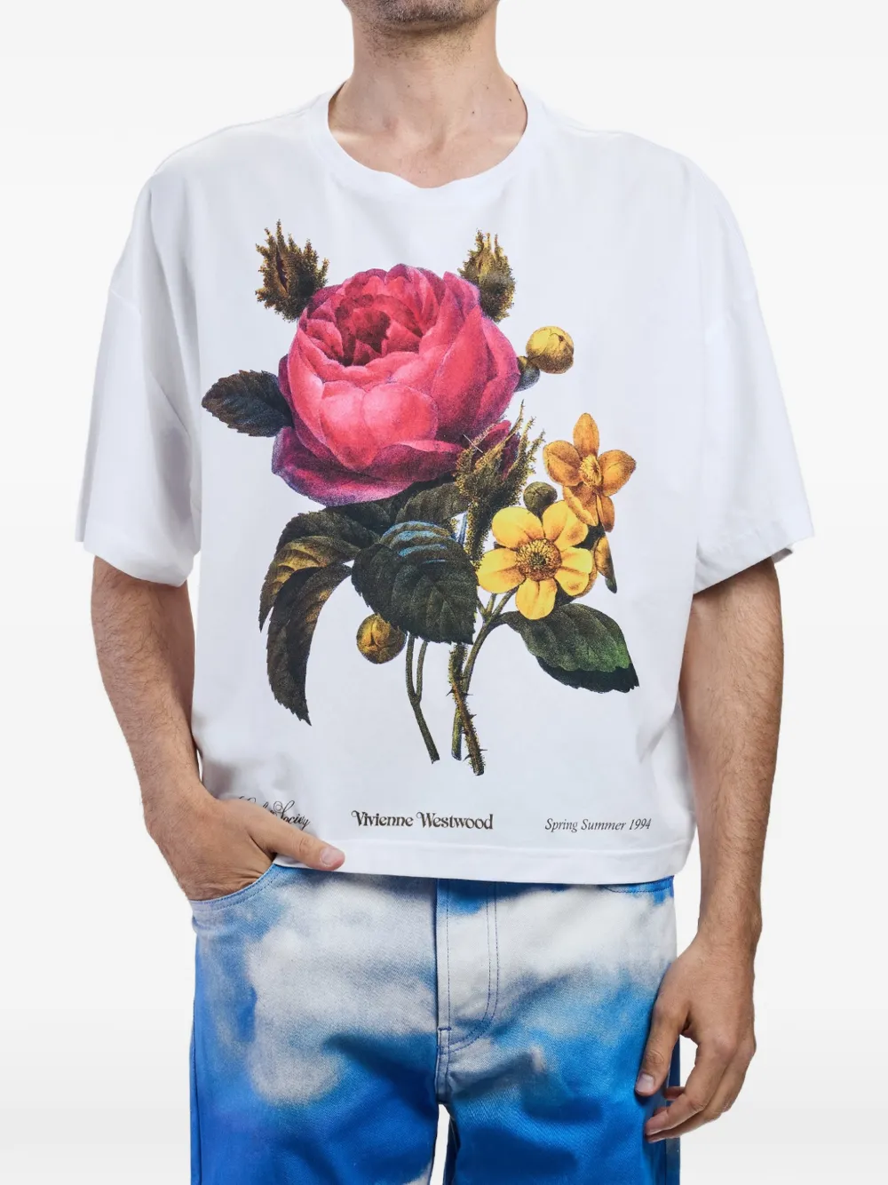 Vivienne Westwood Flower Box T-shirt Wit