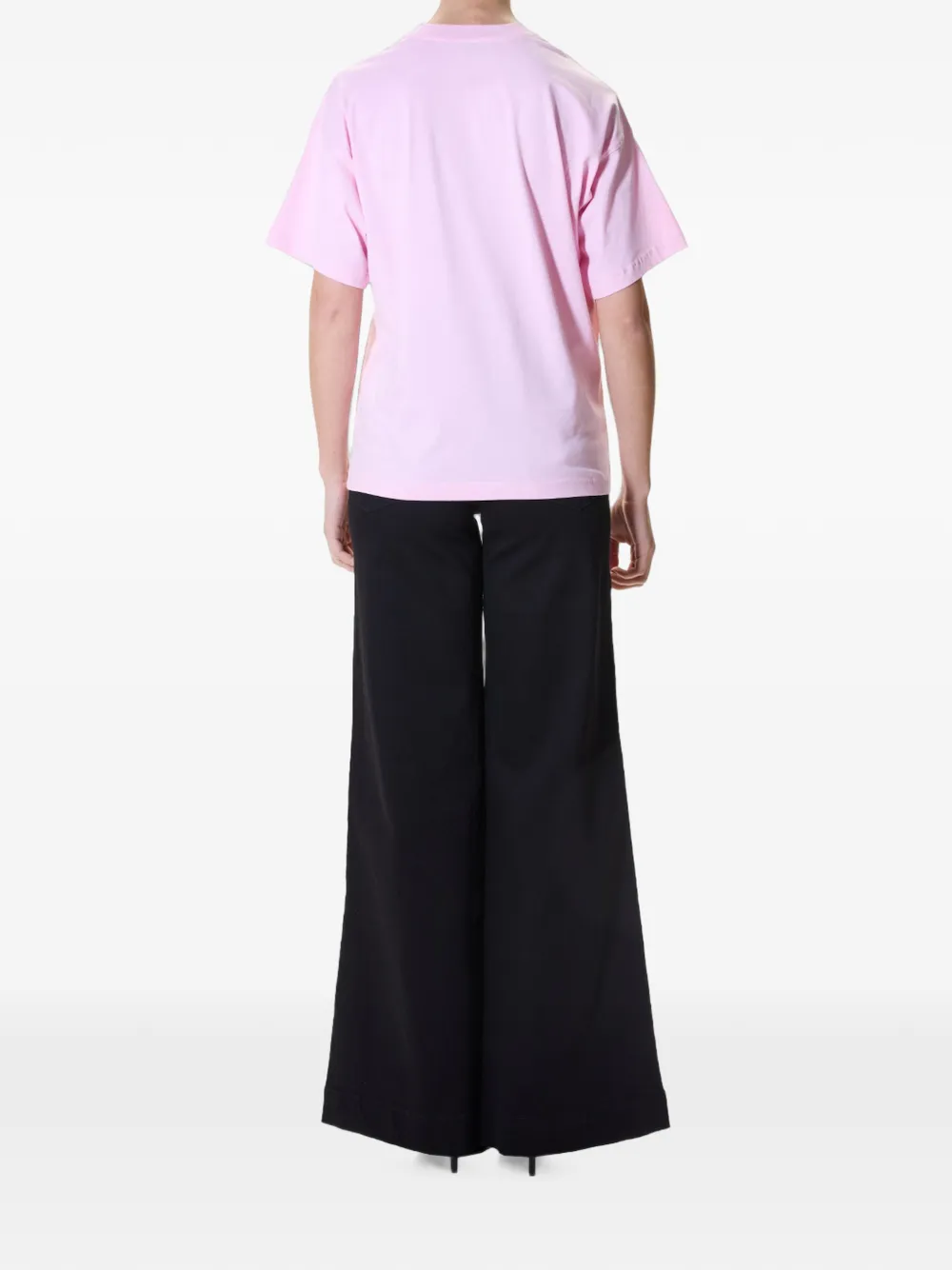 Moschino T-shirt met ganzenprint Roze