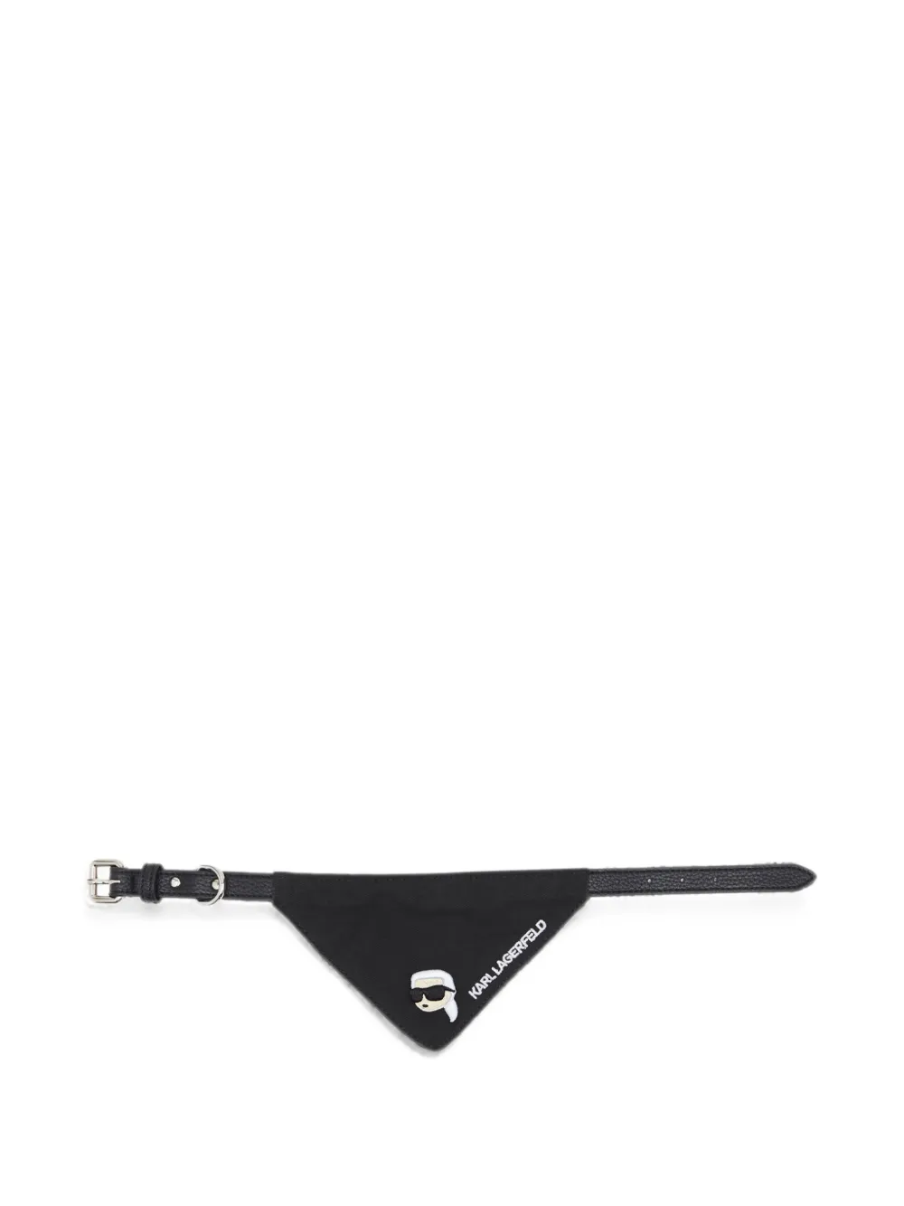Karl Lagerfeld Ikonik Bandana mit Stickerei - Schwarz
