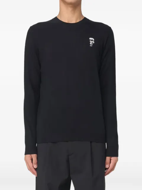 Karl Lagerfeld logo-patch sweater