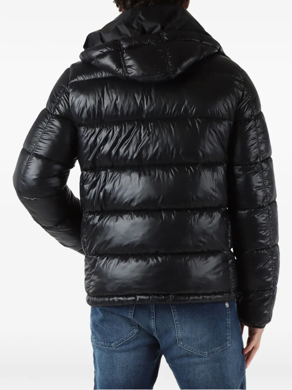 Karl Lagerfeld Gewatteerd jack met capuchon Zwart