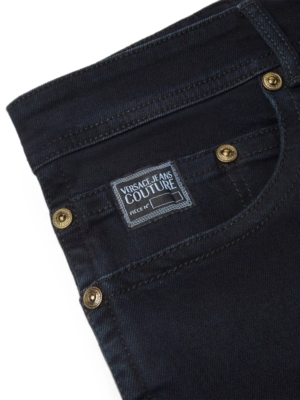 Versace Jeans Couture Piece Number regular-fit jeans met V-embleem Blauw