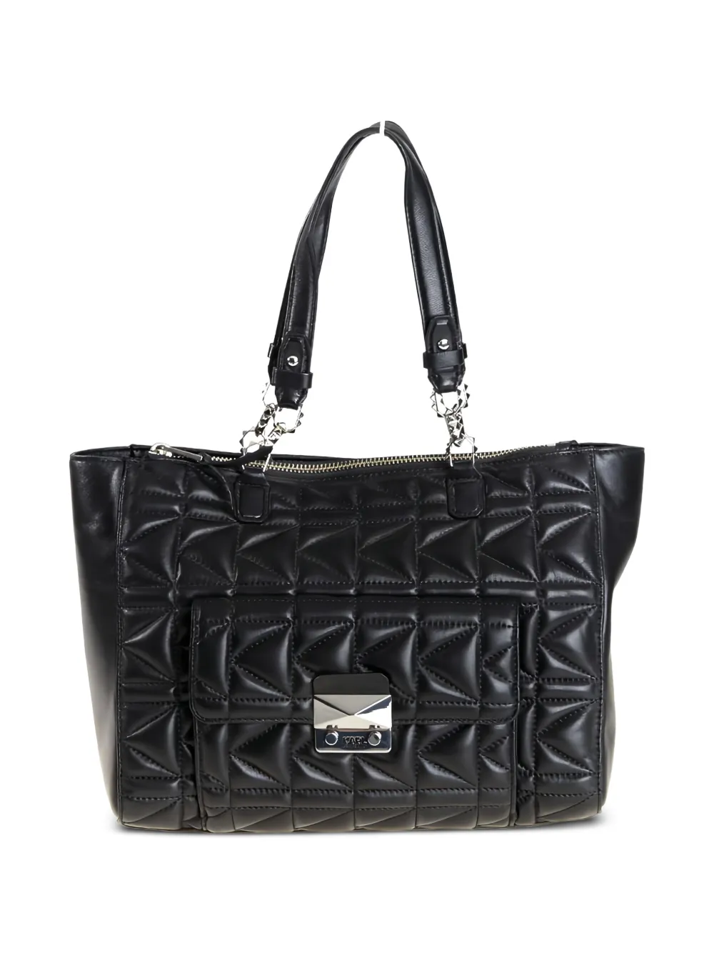 Karl Lagerfeld quilted leather tote bag