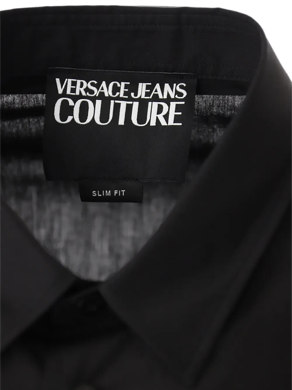 Versace Jeans Couture Overhemd met geborduurd logo Zwart