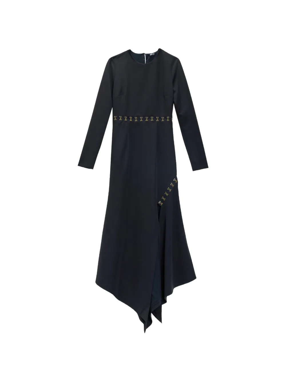 Just Cavalli asymmetric hook-detail midi dress