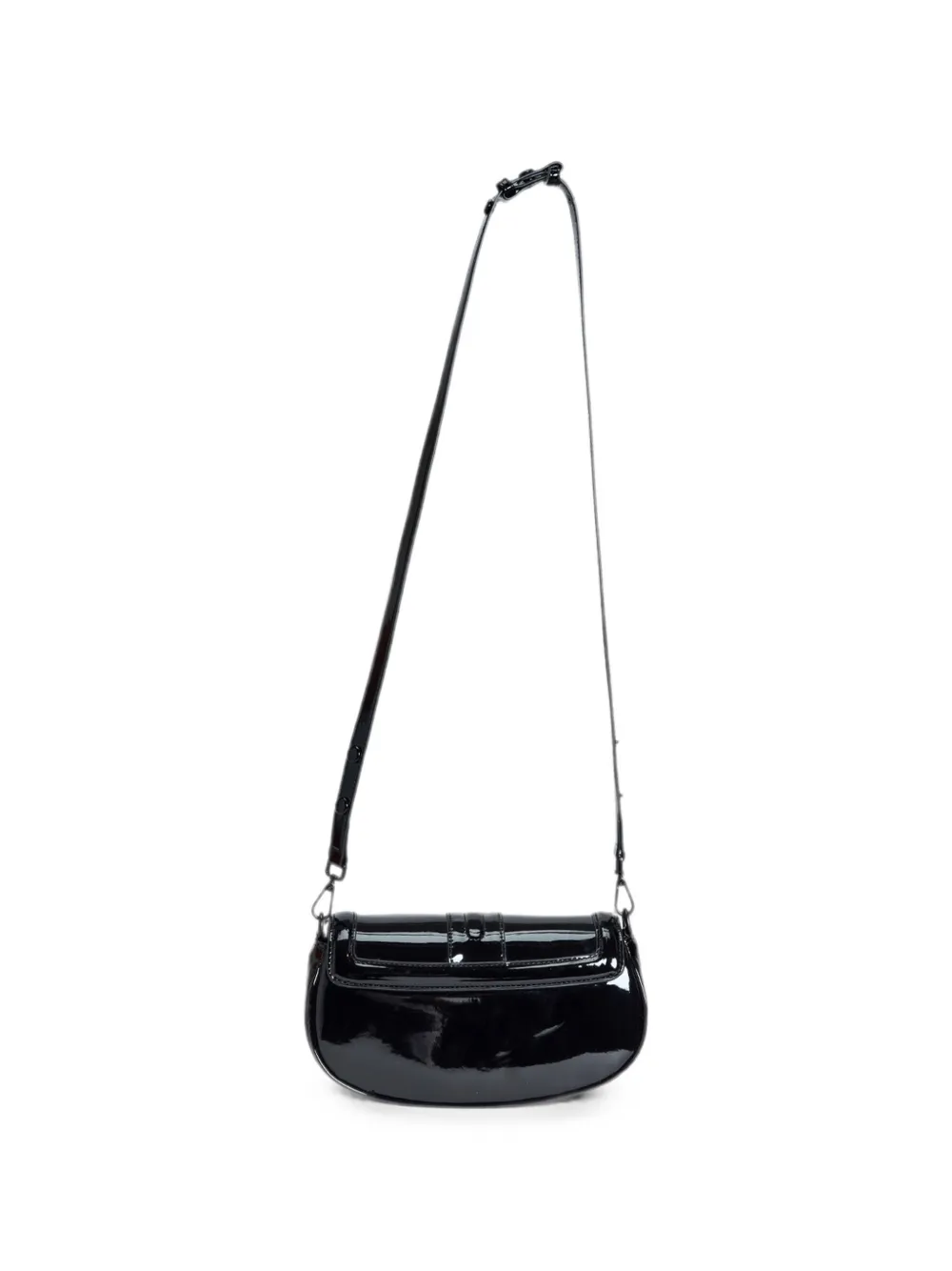 Just Cavalli Galaxy crossbodytas met lakleren afwerking Zwart